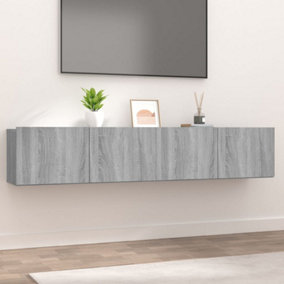 Berkfield TV Cabinets 2 pcs Grey Sonoma 80x30x30 cm Engineered Wood