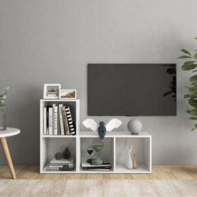 Berkfield TV Cabinets 2 pcs High Gloss White 72x35x36.5 cm Engineered Wood