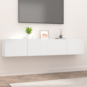 Berkfield TV Cabinets 2 pcs White 80x30x30 cm Engineered Wood