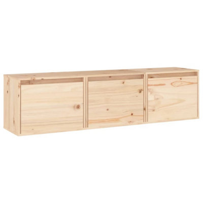 Berkfield TV Cabinets 3 pcs Solid Wood Pine