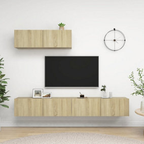 Berkfield TV Cabinets 3 pcs Sonoma Oak Engineered Wood
