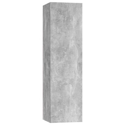 Berkfield TV Cabinets 4 pcs Concrete Grey 30.5x30x110 cm Engineered Wood
