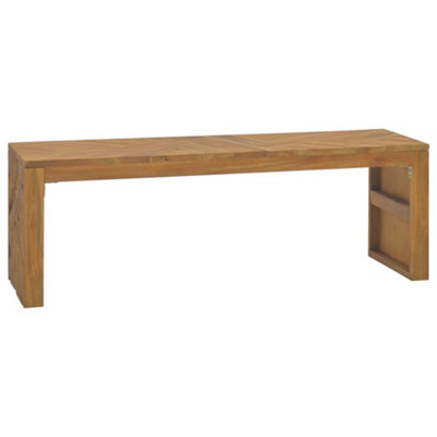 Berkfield TV Stand 110x60x38 cm Solid Teak Wood