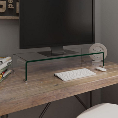 Clear deals tv stand