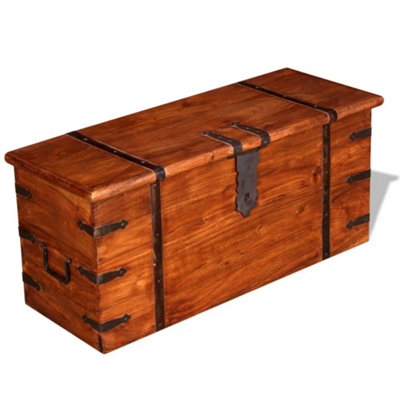 Berkfield Two Piece Storage Chest Set Solid Wood