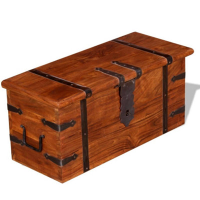Berkfield Two Piece Storage Chest Set Solid Wood