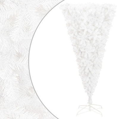 Berkfield Upside-down Artificial Christmas Tree with Stand White 210 cm Price Comparisons | Compare The Build