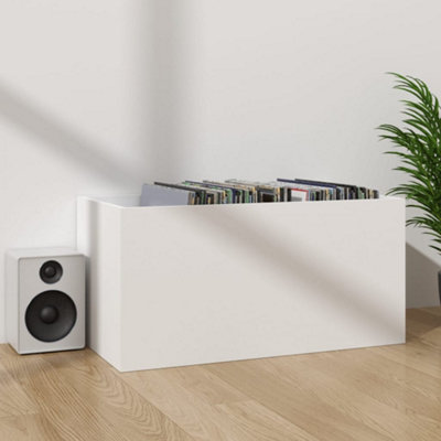 Berkfield Vinyl Storage Box White 71x34x36 cm Engineered Wood