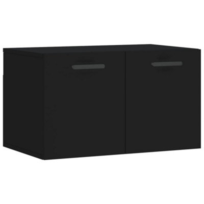 Berkfield Wall Cabinet Black 60x36.5x35 cm Engineered Wood