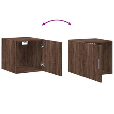 2-delige wandkast voor tv, wit, 40x34,5x40 cm