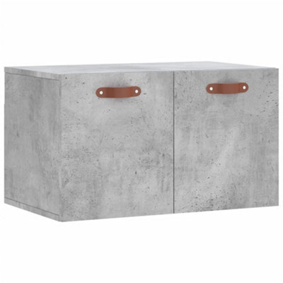 Berkfield Wall Cabinet Concrete Grey 60x36.5x35 cm Engineered Wood