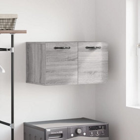 Berkfield Wall Cabinet Grey Sonoma 60x36.5x35 cm Engineered Wood