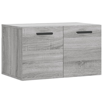Berkfield Wall Cabinet Grey Sonoma 60x36.5x35 cm Engineered Wood