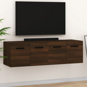 Berkfield Wall Cabinets 2 pcs Brown Oak 80x35x36.5 cm Engineered Wood