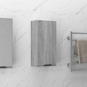 Berkfield Wall-mounted Bathroom Cabinet Grey Sonoma 32x20x67 cm