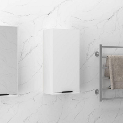 Berkfield Wall-mounted Bathroom Cabinet High Gloss White 32x20x67 cm ...