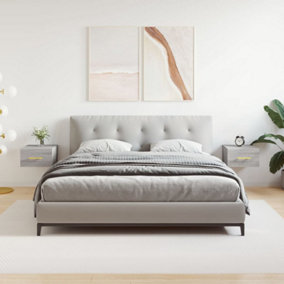 Berkfield Wall-mounted Bedside Cabinets 2 pcs Grey Sonoma 35x35x20 cm