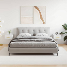 Berkfield Wall-mounted Bedside Cabinets 2 pcs High Gloss White 35x35x20 cm
