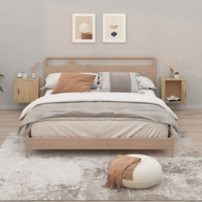 Berkfield Wall-mounted Bedside Cabinets 2 pcs Sonoma Oak 50x30x47 cm