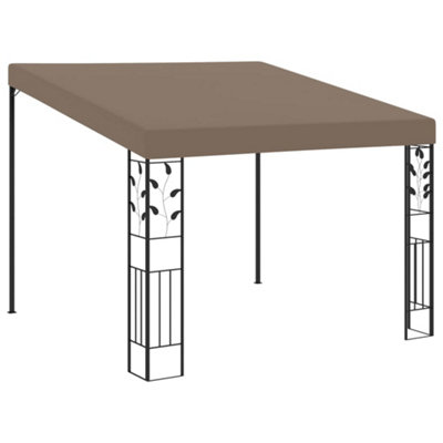 Berkfield Wallmounted Gazebo 3x3x2.5 m Taupe DIY at B&Q