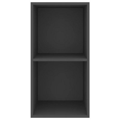 Berkfield Wall-mounted TV Cabinet Grey 37x37x72 cm Engineered Wood