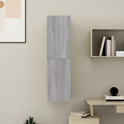 Berkfield Wall-mounted TV Cabinet Grey Sonoma 30.5x30x110 cm