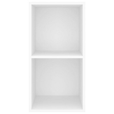 Berkfield Wall-mounted TV Cabinet White 37x37x72 cm Engineered Wood