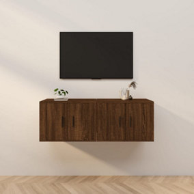 Berkfield Wall-mounted TV Cabinets 2 pcs Brown Oak 57x34.5x40 cm