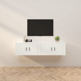 Berkfield Wall-mounted TV Cabinets 2 pcs White 80x34.5x40 cm