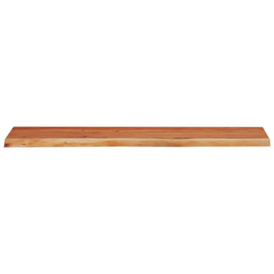 Berkfield Wall Shelf 100x30x2.5 cm Rectangular Solid Wood Acacia Live Edge