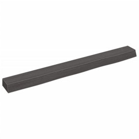 Berkfield Wall Shelf Dark Grey 100x10x6 cm Treated Solid Wood Oak