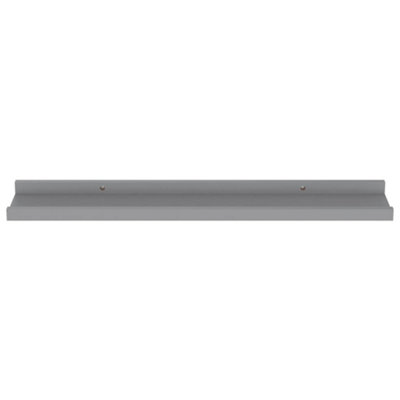 Berkfield Wall Shelves 4 pcs Grey 60x9x3 cm