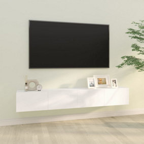 Berkfield Wall TV Cabinets 2 pcs White 100x30x30 cm Engineered Wood