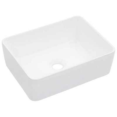 Berkfield Wash Basin 40x30x13 cm Ceramic White