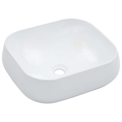 Berkfield Wash Basin 44.5x39.5x14.5 cm Ceramic White Price Comparisons | Compare The Build