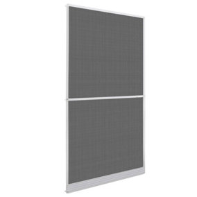 Berkfield White Hinged Insect Screen for Doors 120 x 240 cm