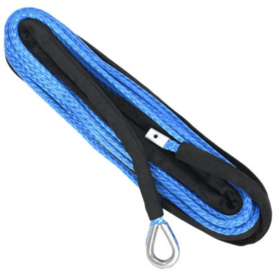 Berkfield Winch Rope Blue 9 mm x 26 m