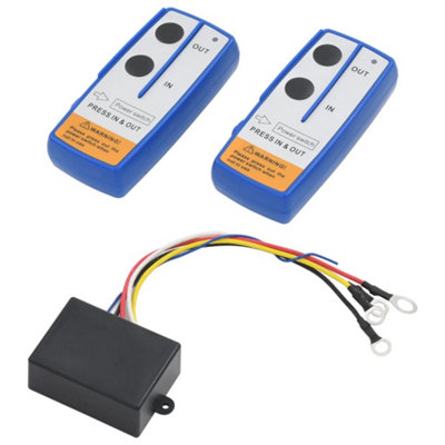 Berkfield Wireless Remote Controls for Winch 2 pcs with Receiver