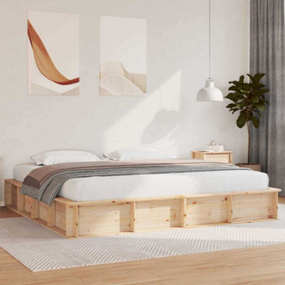 Berkfield with Storage Brown 180 x 200 cm Wood