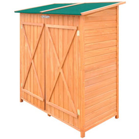 Berkfield Wooden Shed Garden Tool Shed Storage Room Large