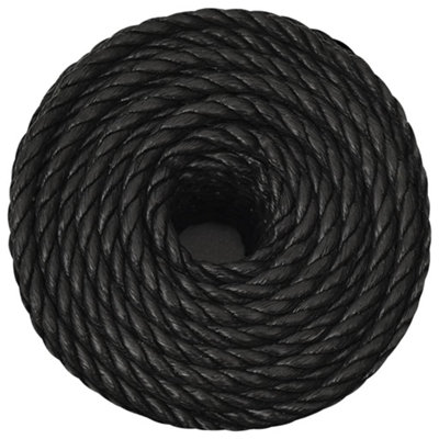 Berkfield Work Rope Black 10 mm 250 m Polypropylene