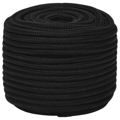 Berkfield Work Rope Black 12 mm 100 m Polyester