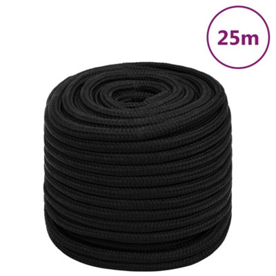 Berkfield Work Rope Black 16 mm 25 m Polyester
