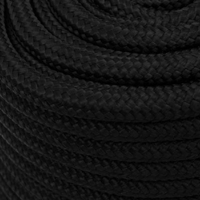Berkfield Work Rope Black 18 mm 50 m Polyester