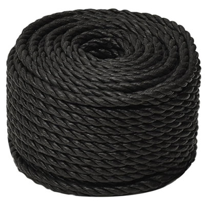 Berkfield Work Rope Black 20 mm 100 m Polypropylene