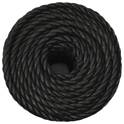 Berkfield Work Rope Black 20 mm 100 m Polypropylene