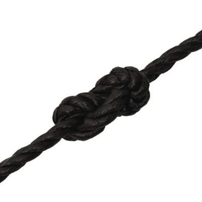Berkfield Work Rope Black 20 mm 100 m Polypropylene