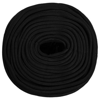 Berkfield Work Rope Black 8 mm 100 m Polyester