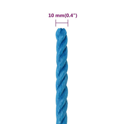Berkfield Work Rope Blue 10 mm 50 m Polypropylene