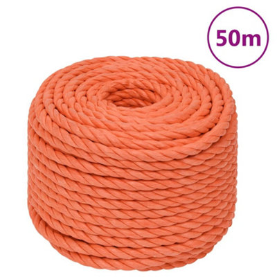 Berkfield Work Rope Orange 10 mm 50 m Polypropylene